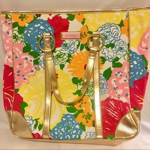 Lilly Pulitzer Floral Beach Bag Tote
